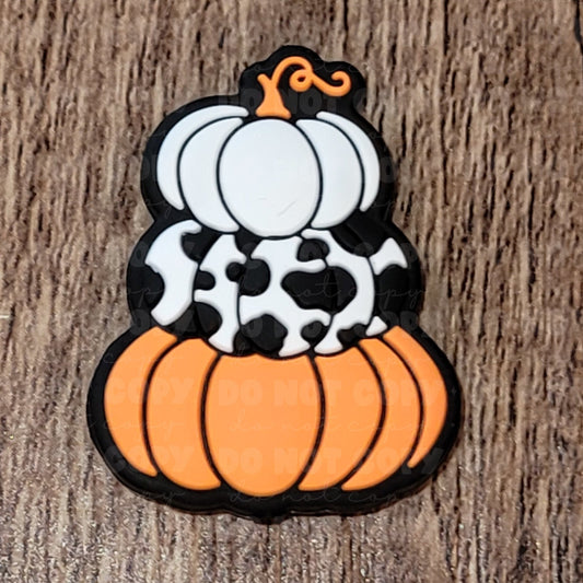 051FB Pumpkin fall halloween Focal Bead