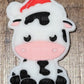 058FB Christmas Cow Focal Bead