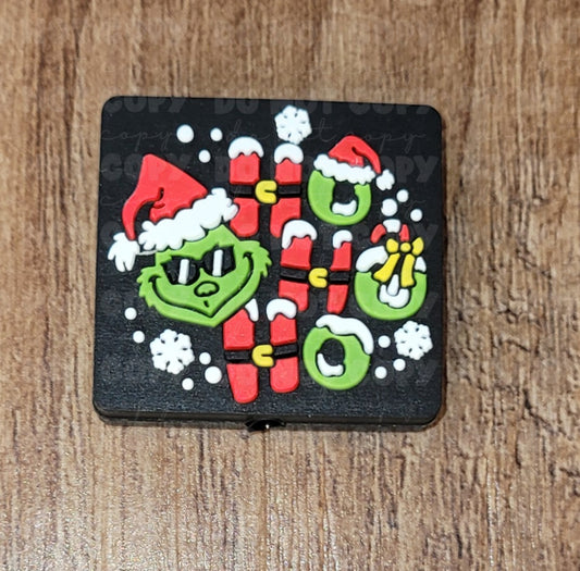 078FB Ho ho ho green guy Focal Bead