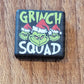 094FB Green Dude squad Christmas Focal Bead