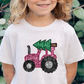 2891 Faux Glitter Tractor with Tree *DREAM TRANSFER* DTF