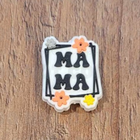 142FB Mama flower Focal Bead