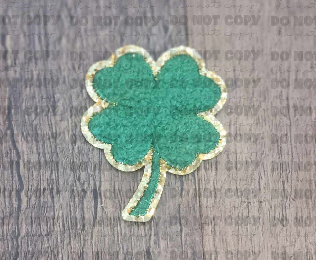 Shamrock clover small hat size Patch