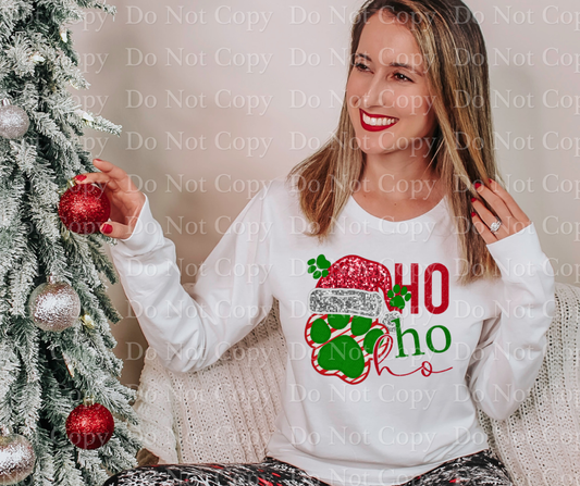 2778 Ho Ho Ho Paw Print  *DREAM TRANSFER* DTF