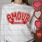 3172 Amour University Red Glitter *DREAM TRANSFER* DTF