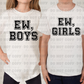 3165 & 3166 Ew Boys or Ew Girls -CHOOSE YOUR DESIGN- *DREAM TRANSFER* DTF