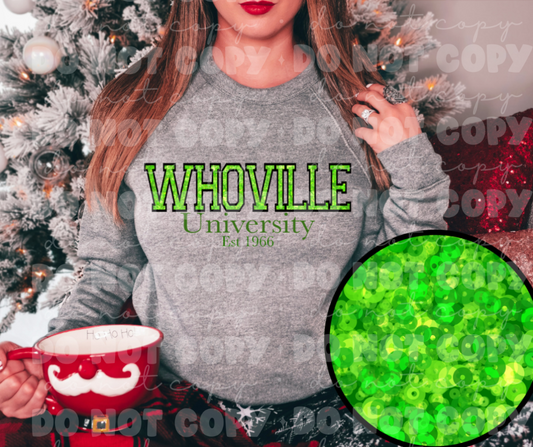 2749 Who-ville University Green*DREAM TRANSFER* DTF