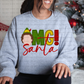 2998 OMG Santa Faux Embroidery  *DREAM TRANSFER* DTF