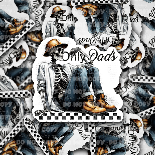 DC 1021 Only Dads Die cut sticker