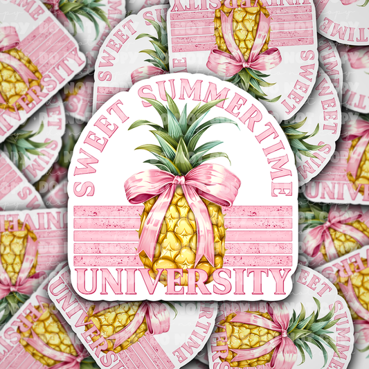 DC 1035 Sweet summertime university Die cut sticker