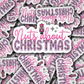 DC 1270 Nuts about Christmas die cut sticker