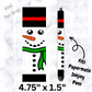 pw208 Snowman Costume Pen Wrap