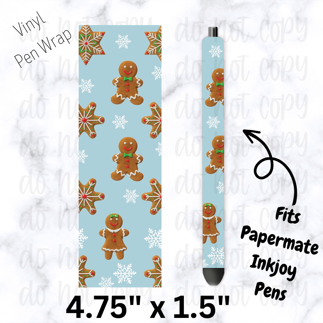 Gingerbread Pen Wrap