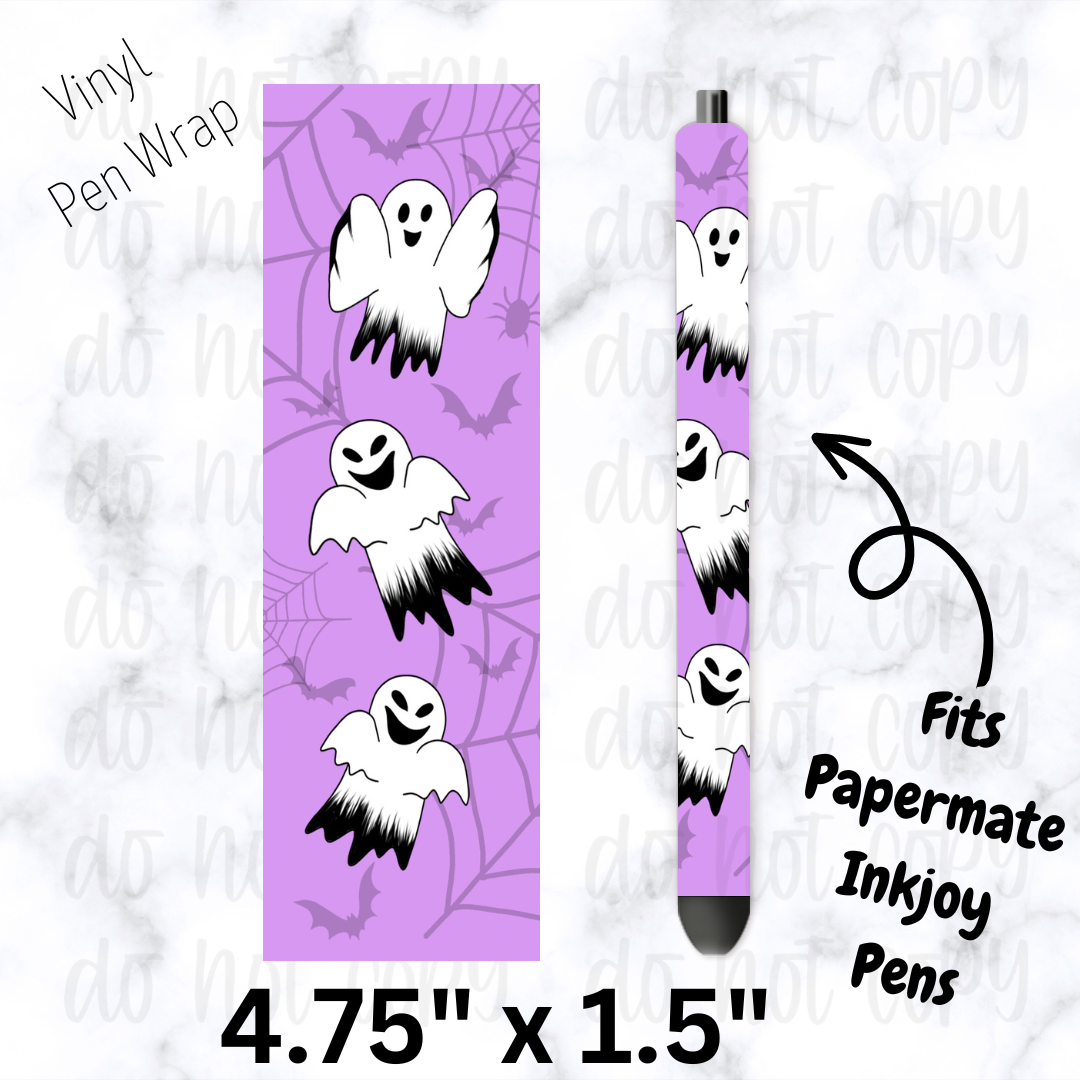 Purple Ghost Pen Wrap