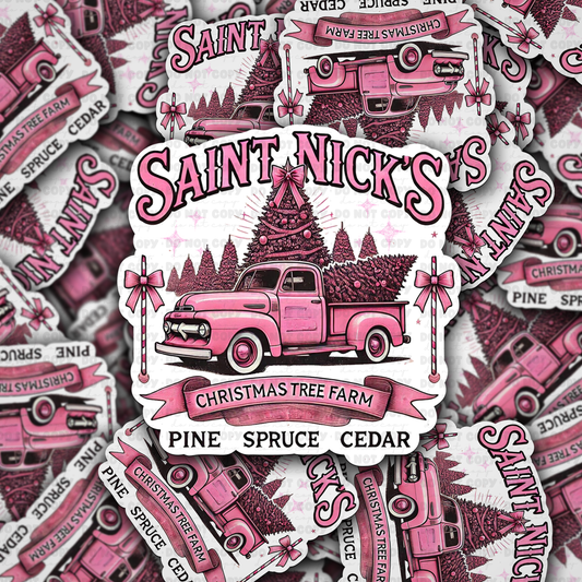 DC 1263 Saint nick's Christmas Die cut sticker