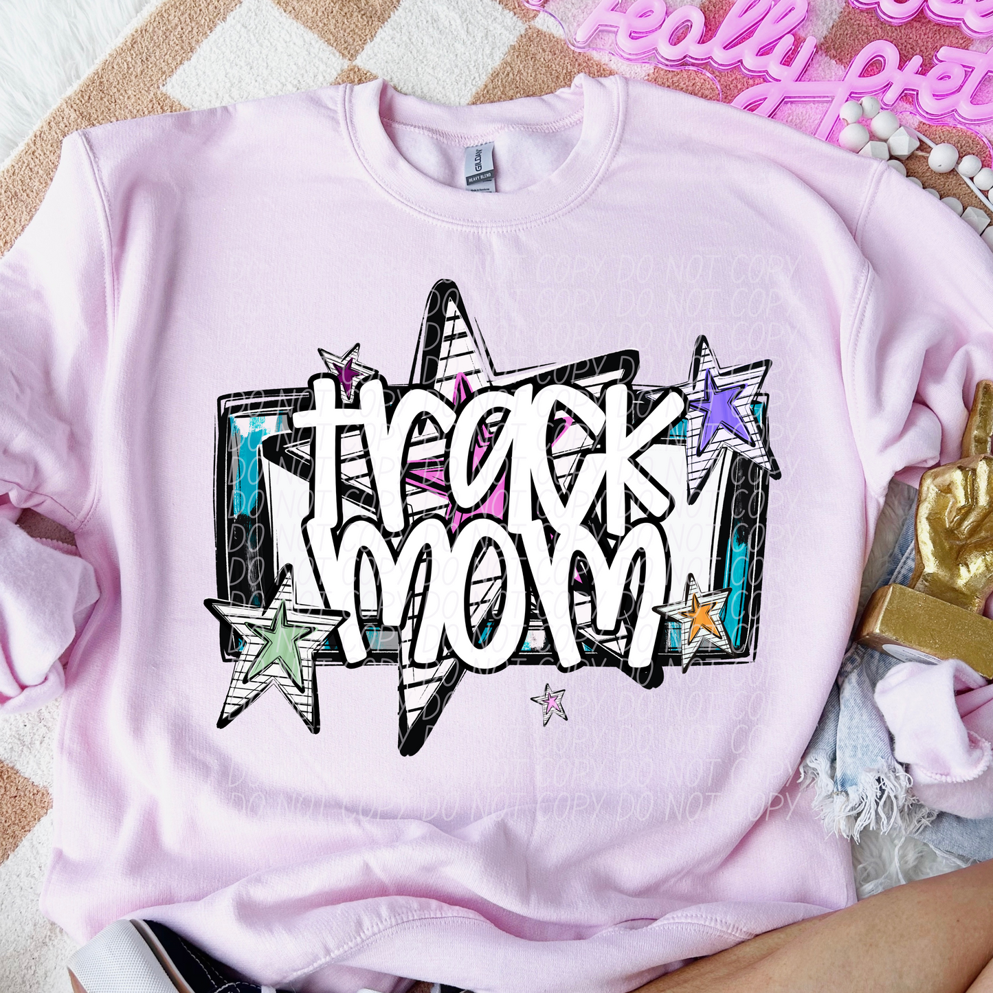 5139 - Track Mom with star *DTF