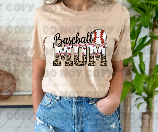 4067 Baseball Mom Leopard *DREAM TRANSFER* DTF