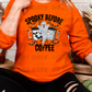 4221 SPOOKY BEFORE COFFEE GLITTER *DREAM TRANSFER* DTF