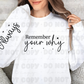 4894 Remember your why always with sleeve *DREAM TRANSFER* DTF