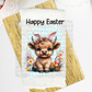 5322 Happy Easter cow smiling towel size * DTF