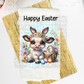 5319 Happy Easter animal towel size * DTF