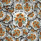 DC 1488 - Be wild and free sunflower die cut sticker