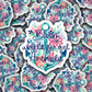 DC 1113 Bloom where you are anchored Die cut sticker