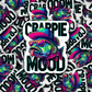 DC 1099 Crappie mood fishing Die cut sticker