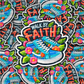 DC 1043 walk by faith  Die cut sticker