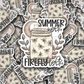 DC 1076 Summer nights Die cut sticker (Copy)