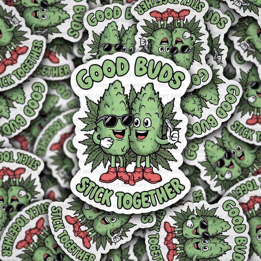 DC 1192 Best buds Die cut sticker