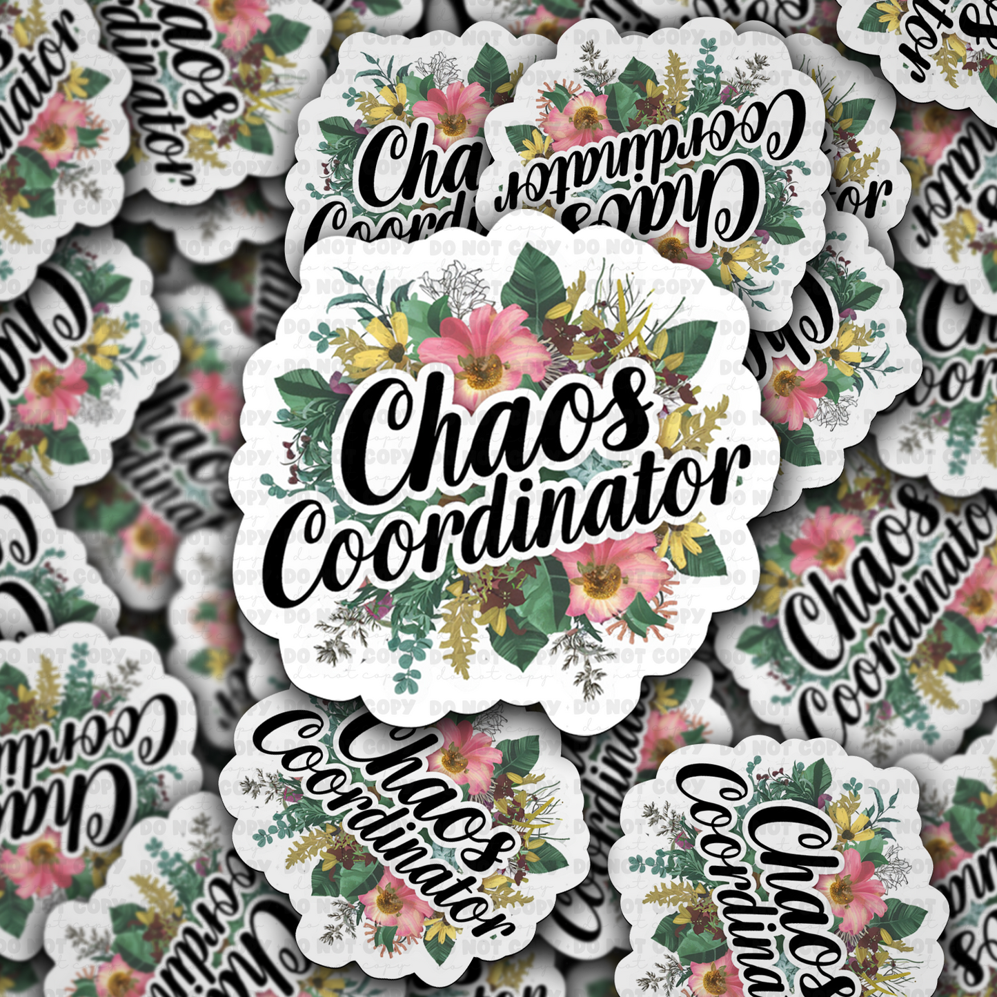 DC 1193 chaos coordinator Die cut sticker