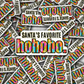 DC 1207 Santa's favorite ho ho ho  Die cut sticker