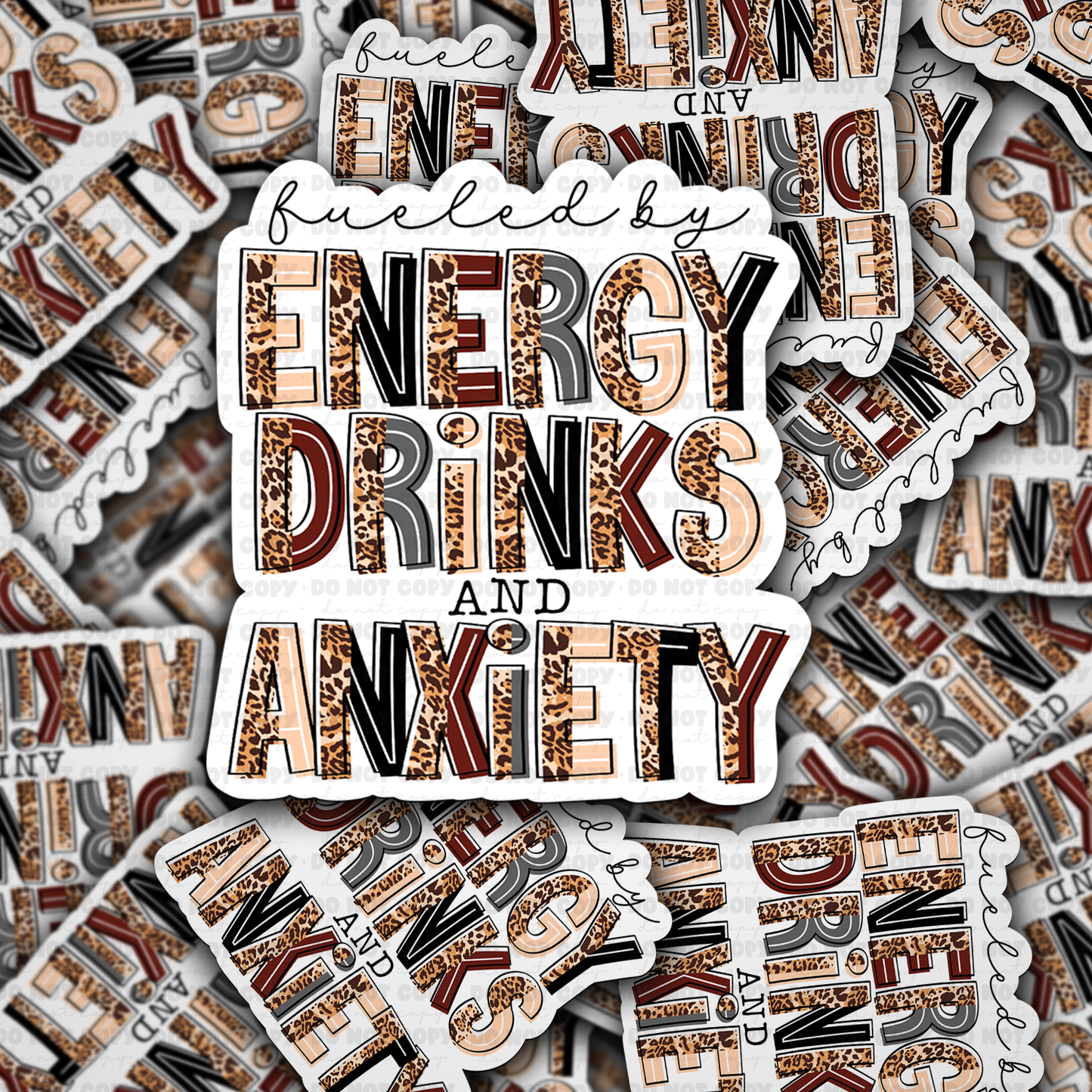 DC 1214 Fueled by energy drinks Die cut sticker