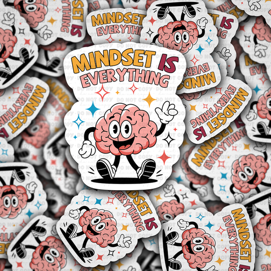 DC 1240 Mindset is everything Die cut sticker