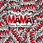 DC 1245 This mama loves her reindeer Die cut sticker