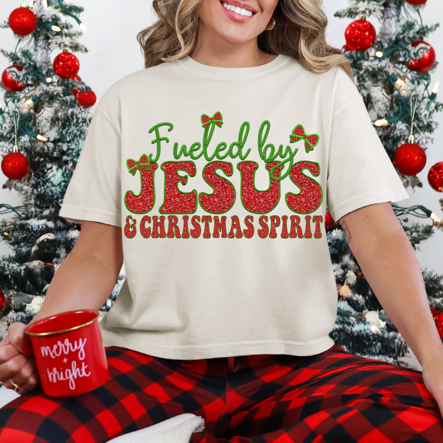 4775 Fueled by Jesus and Christmas spirit *DREAM TRANSFER* DTF