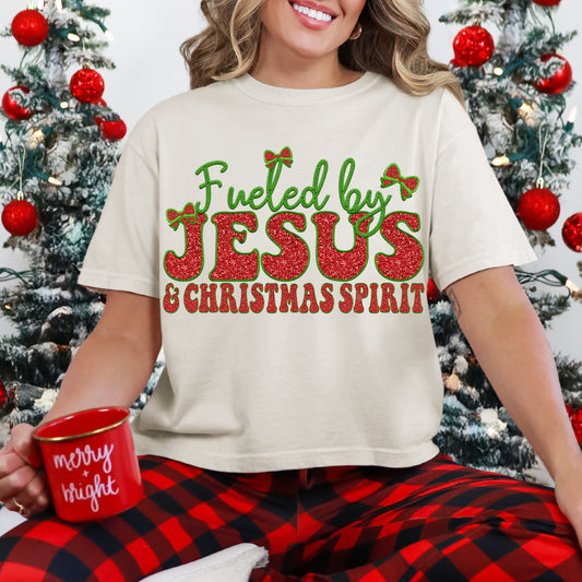 4775 Fueled by Jesus and Christmas spirit *DREAM TRANSFER* DTF