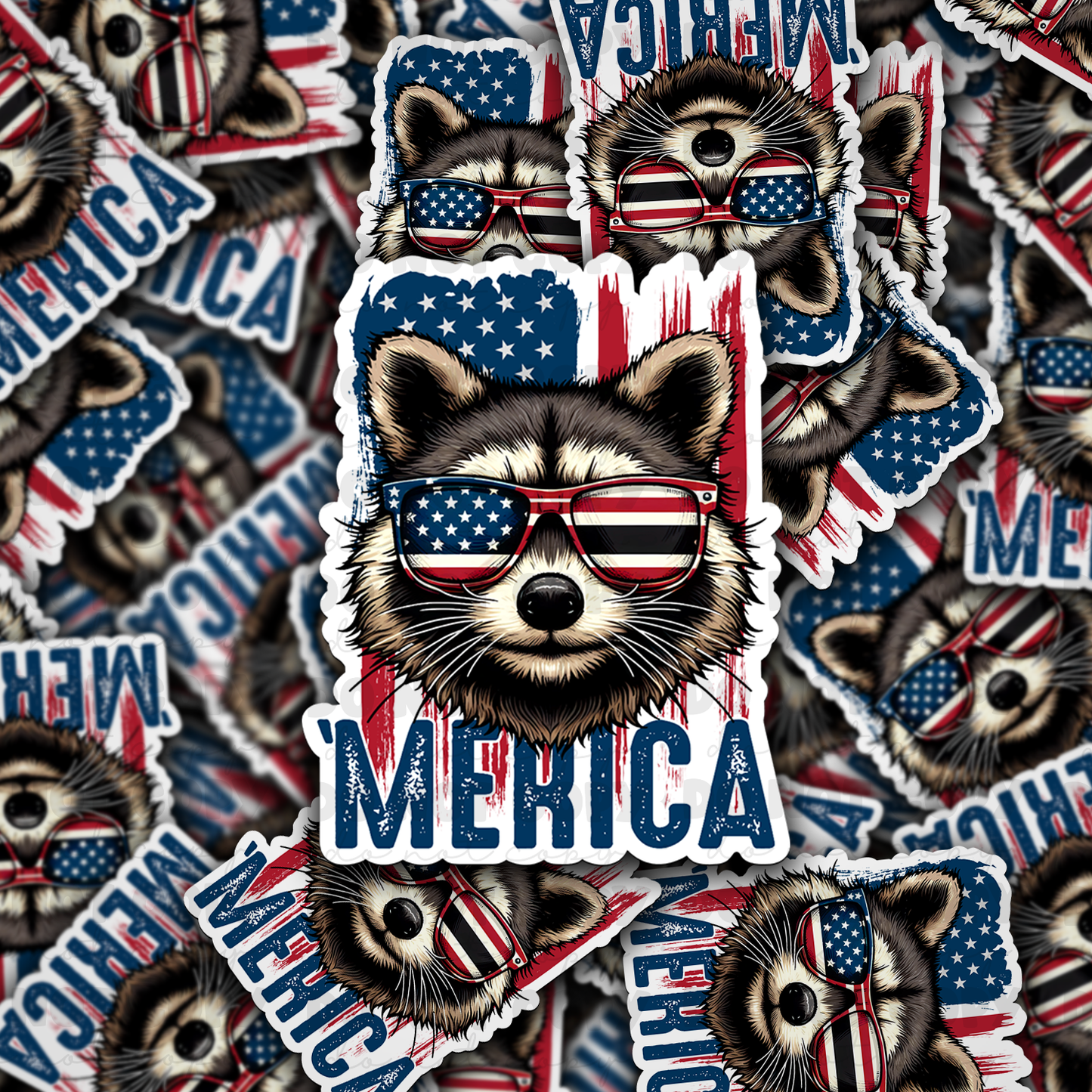 DC 1086 'Merica Die cut sticker