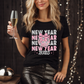 4841 - New year 2025 with bow and disco ball *DREAM TRANSFER* DTF