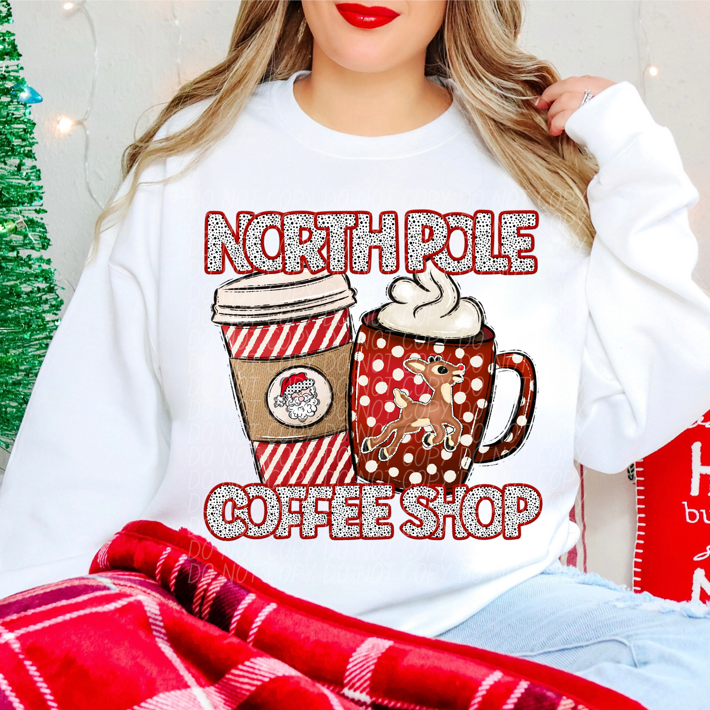 4816 North pole coffee shop cups *DREAM TRANSFER* DTF