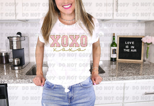 3187 XOXO Faux Embroidery  *DREAM TRANSFER* DTF