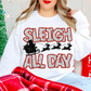 4821 Sleigh all day reindeer with sleigh *DREAM TRANSFER* DTF