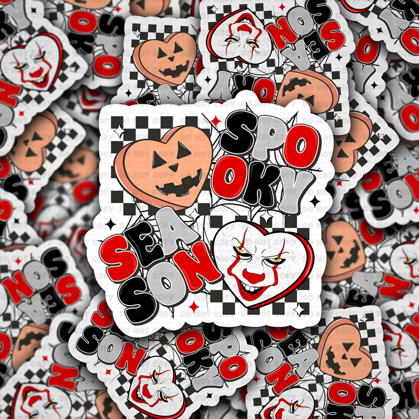 DC 1136 spooky season Die cut sticker