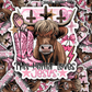 DC 1617 - This heifer loves Jesus Die Cut Sticker