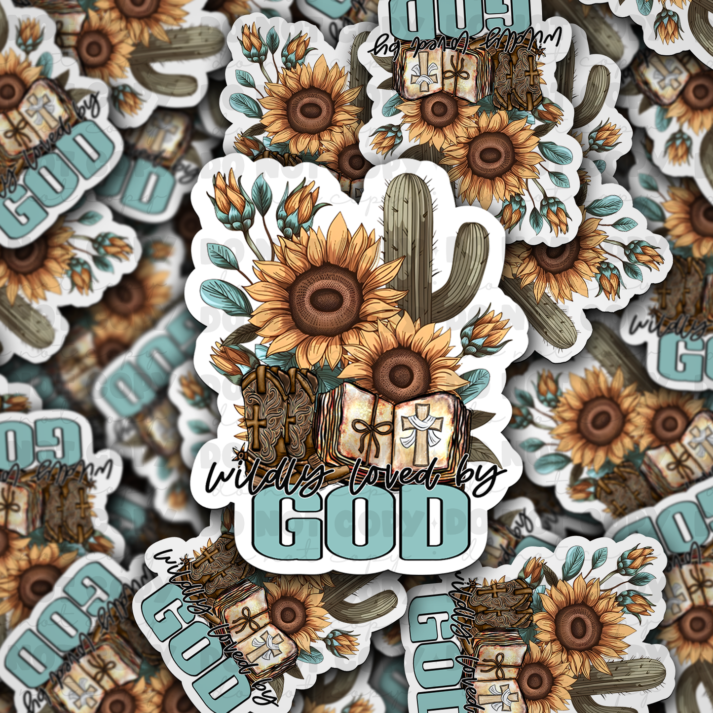 DC 1097 Wildly loved by God Die cut sticker