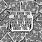 DC 1368 You know you are doing something right when they have group chats about you - die cut sticker