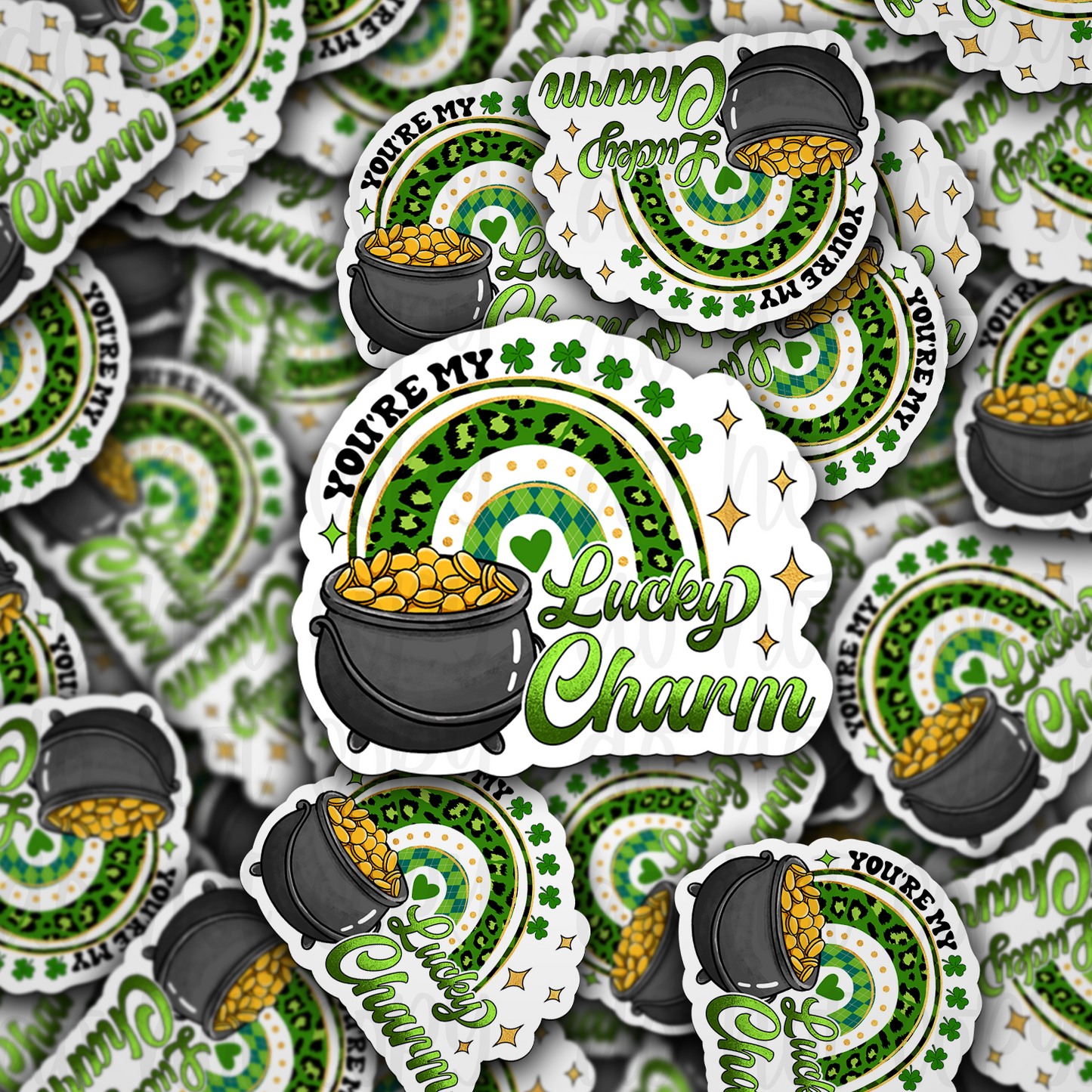 You're my lucky charm St. Patrick's Die cut sticker 3-5 Business Day TAT