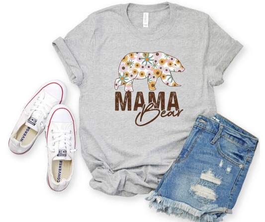 Mama bear floral *DREAM TRANSFER* DTF