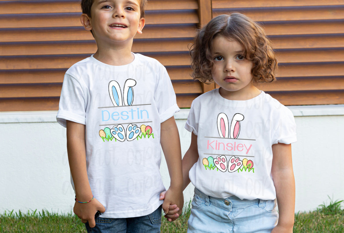 Easter bunny boy OR girl with custom name *DREAM TRANSFER* DTF – It's ...